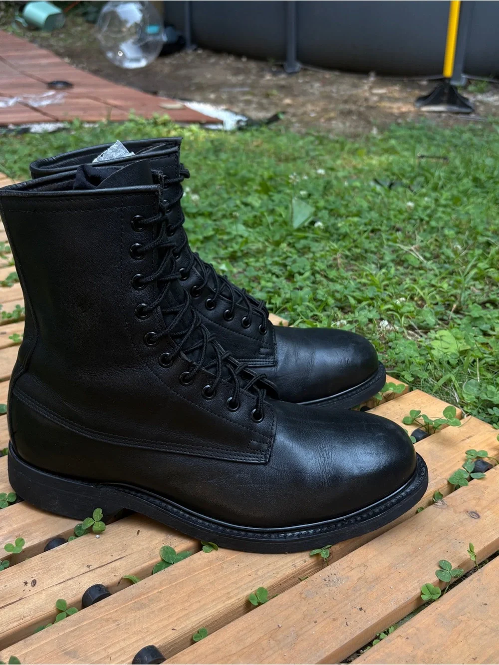 Vintage 1994 Wolverine US Military Steel Toe Combat Boots 9R